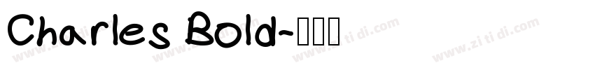 Charles Bold字体转换